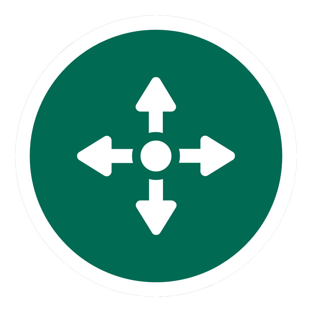 icon of arrows pointing different directions