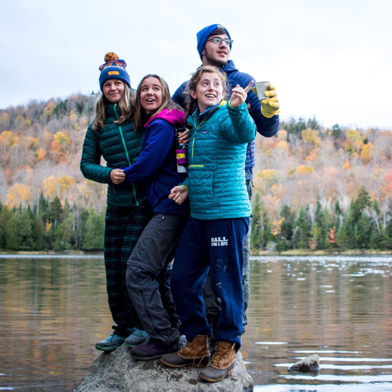Skidmore students hike in the Adirondack park
